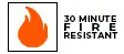 30 Minute Fire Resistant