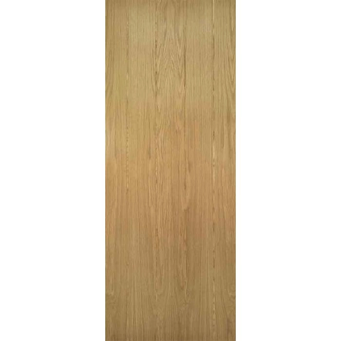PAS 24 Galway Vertical Panel Oak Door Set