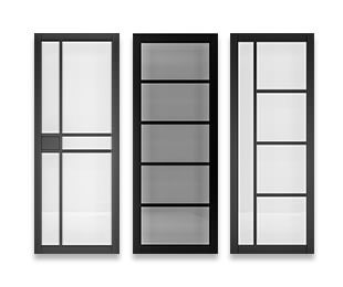 Black Glazed Doors