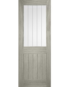 Cottage Light Grey Prefinished Laminate Glazed Door