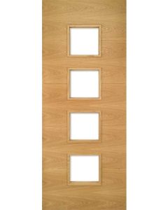 Augusta Prefinished Glazed Oak Fire Door