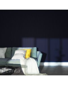Immerse Acoustic Panelling Midnight Blue in a living room environment 