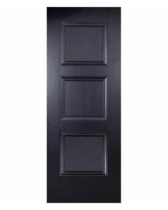 Amsterdam Black Primed 3 Panel Internal Door