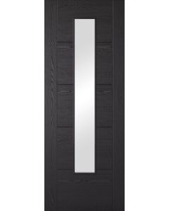 Laminate Black Glazed Vancouver Internal Door