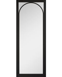 Melrose Black Prefinished Clear Glazed Door