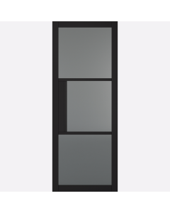 Tribeca Black 3P Tinted Glazed Internal Door