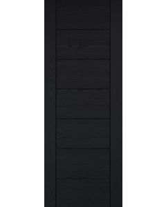 Linear Black Prefinished Laminate 7 Panel Internal Door