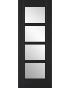 Vancouver 4L Pre-Finished Charcoal Black Fire Door