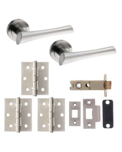 Corsica Door Lever - Satin Nickel Pack