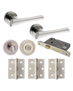 Corsica Door Lever Privacy/WC Pack (Round)