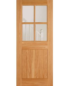 OAK COTTAGE GLAZED 4L Exterior Door