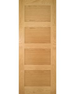 Bespoke Coventry Four Panel Shaker Oak Door