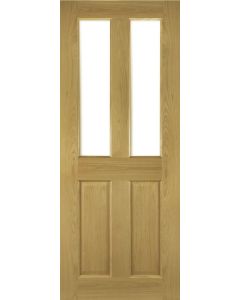 Victorian 4 Panel Glazed Oak Door