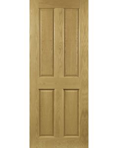 Bury Victorian Four Panel Oak Door