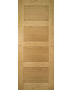 Coventry 4 Panel Shaker Prefinished Oak Fire Door