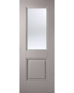 Arnhem Grey Two Panel Interior Glazed Door