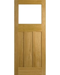 DX30 1930's Style Unglazed Oak Veneer Door