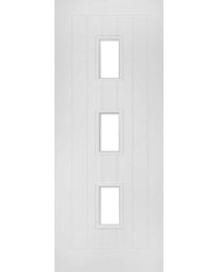 Mexicana Ely Internal White Primed Glazed Fire Door