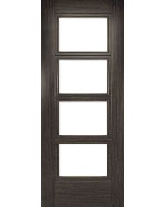 Montreal Glazed Dark Grey Ash Fire Door