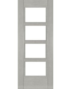 Montreal Glazed Prefinished Light Grey Ash Door