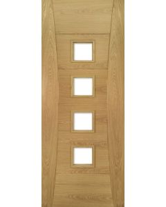 Pamplona Glazed Prefinished Oak Fire Door