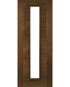 Seville Prefinished Walnut Glazed Internal Door