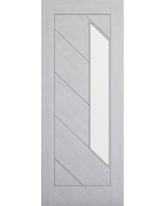 Torino Glazed Prefinished Light Grey Ash Door