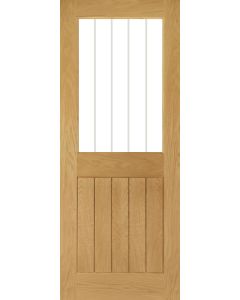 Ely Clear Glazed 1 Prefinished Oak Door