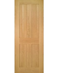 Bespoke Eton 4 Flat Panel Oak Door