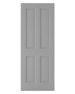 Textured 4 Panel Prefinished Grey FD30 Internal Fire Door