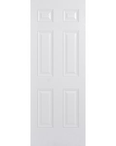 Colonial White 6 Panel GRP External Door