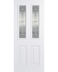 Malton White 2L Glazed GRP External Door