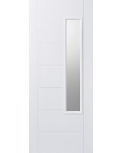 Newbury White 1L Glazed GRP External Door