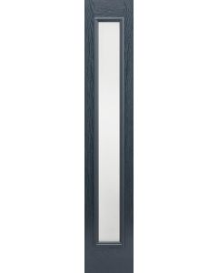 GRP Grey External Sidelight Foasted Glass