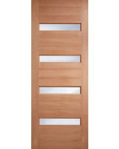 Balham Frosted Glazed Hardwood External Door