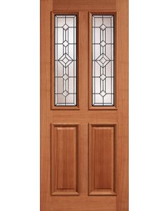 Derby Leaded Glazed 2L Hardwood External Door