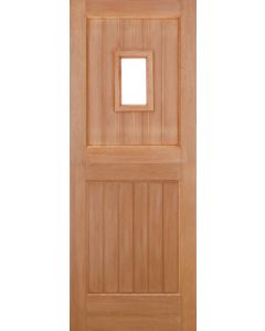 Stable Straight Top Unglazed 1L Hardwood External Door