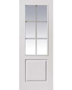 Faro White Primed Glazed Fire Door