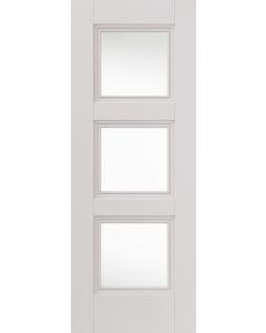 Catton White Primed Clear Glazed Internal Door