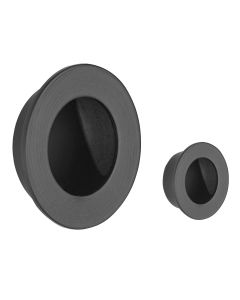 Flush Door Pull Pack Matt Black