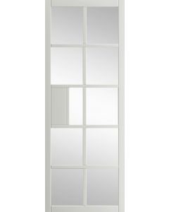 Plaza White Clear Glass Internal Door