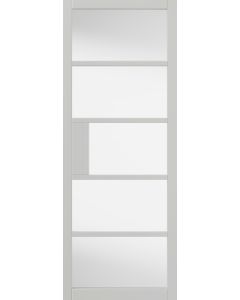 Metro White Clear Glass Internal Door