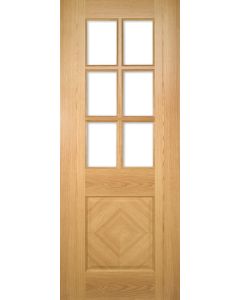 Kensington Internal Engineered Prefinished Glazed Oak Door