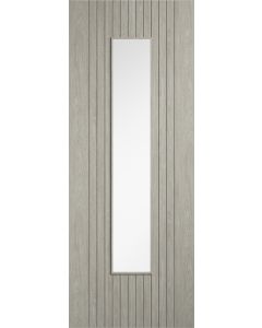 Sydney Light Grey Prefinished Laminate Glazed Door