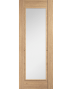 Carini 1 Light Clear Glazed Interior Oak Door