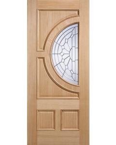 Empress Oak Glazed External Door single leaf door