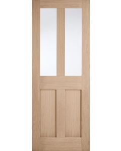 London Flat 4P Prefinished Oak Glazed Internal Door