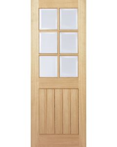 Engineered Oak Mexicano Prefinished 6L Glazed Door