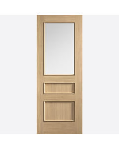 Toledo Prefinished Oak Clear Glazed Door