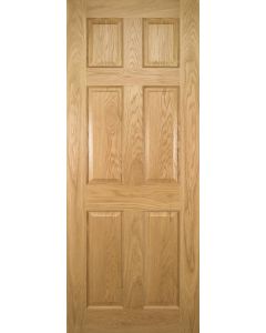 Bespoke Oxford Victorian Six Panel Pre Finished Oak Door